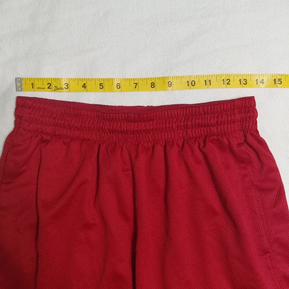 Air Jordan Dri-FIT Basketball Shorts Red Mesh Medium Youth Drawstring Jumpman